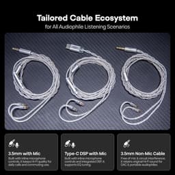 Kiwi Ears Belle - In-Ear Monitors - IEM - 10 mm DLC Dynamische Driver - Audiofiele Oordoppen - Verwisselbare Kabel - 3,5 mm - Black — thumbnail 5