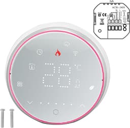 Slimme Thermostaat - App Gestuurd - Comfort Verhogend - Weekprogramma Instelbaar - 5-35 Graden - Wit — thumbnail 4