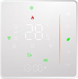 Intelligente Thermostaat - App Gestuurd - Vloerverwarming Instellen - Weekschema Programmering - 108 x 98 cm - Wit — thumbnail 1