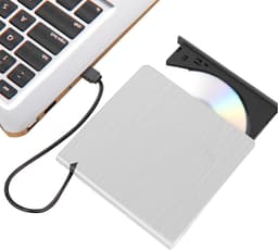 Externe schijfaandrijving - Disc reader writer - Data overzetten - Hoge snelheid USB 3.0 - Compact formaat - Wit — thumbnail 1