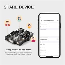 Slimme Thermosta - Kamertemperatuur Regelaar - Comfort Verhoging - App Bediening - 1.0 Unit - Zwart — thumbnail 5
