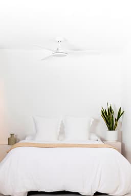 Faro Barcelona 34260 Barth L Led plafondventilator met verlichting wit 132 cm - Zomer en Winterstand - Afstandsbediening - Stille en energiezuiniger DC-motor — thumbnail 2