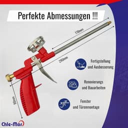 Chle-Mar - Metal purfoam gun - Precise gun for gun foam and mounting foam - ShopVlot — thumbnail 5