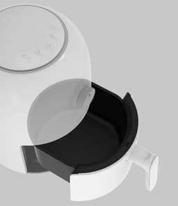 Airfryer - Oven Frituur - Gezond Koken - Olievrij Frituren - 2.0 Liter - Zilver — thumbnail 5