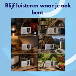 Knaak Mini Noodradio - FM/AM - Pocket Radio - Op Batterijen - Draagbare Rampenradio — thumbnail 4