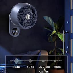 Wandventilator - Muurventilator - Ruimte Koelen - Afstandsbediening - 3 Snelheden - Wit — thumbnail 3