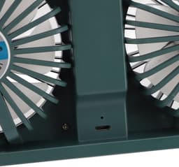 Zonnepaneel Ventilator - Afzuigventilator Kas - Lucht Circuleren - Op Zonne-energie Werking - 25 cm Breed - Legergroen — thumbnail 5