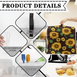 Mixerhoes Keukenmachine - Apparaathoes Mixer - Keuken Organiseren - Waterafstotend Polyester - Universeel Formaat - Fruitprint — thumbnail 3