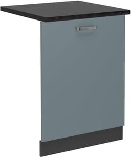 Vaatwasserfrontpaneel - Paneel vaatwasser - Keuken Integratie - Naadloze Inbouw - 60 cm - Blauw-grijs — thumbnail 1