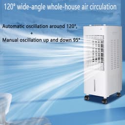 Draagbare Airco - Verkoeler Ventilator - Ruimte Koelen - 120 Graden Oscillatie - 10 Liter Tank - Wit — thumbnail 5