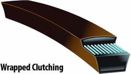 Vervangende Riem - Grasmaaier Riem - Grasmaaier Reparatie - Platte Riem Stijl - 5/8-inch x 68-inch - Zwart — thumbnail 2