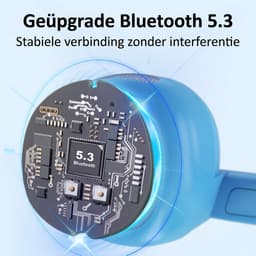 X12 - Draadloze Kinderkoptelefoon - Koptelefoon Kind - Bone Conduction Headphone - Bluetooth - Veilig Volume 85 dB - On ear - 6 uur batterij - IPX5 - Voor Tablet, Laptop, School & Online Les - Roze — thumbnail 2