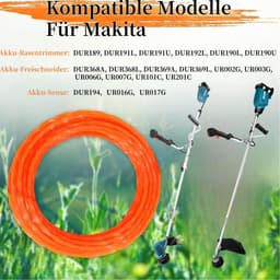 Omgoods - Set van 9 Vervangdraden voor Grasmaaier 2 mm Dikte — thumbnail 2