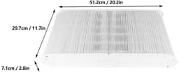 Dailygoods- Luchtreiniger Filter Vervanging - Geschikt voor Blueair Blue Pure 211 - Composietmateriaal - 100% Nieuw - Afmetingen 29.3x29.3x33cm - Gewicht 1173g - Luchtfilter — thumbnail 3