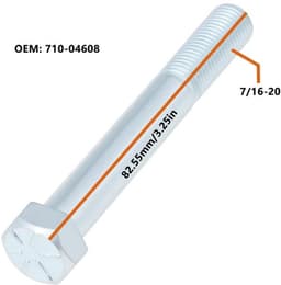 Zeskantschroef 7/16-20x3,25 inch - Compatibel met LT-1500/LT-2000/T1600 - Duurzaam staal - Corrosiebestendig - Eenvoudige installatie - Schroef — thumbnail 2