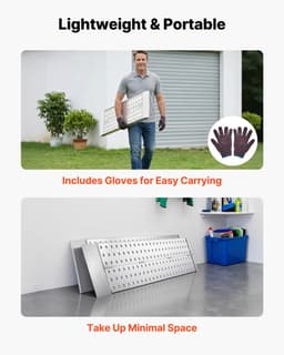 Laadrampen - Set van 2 Oprijrampen - Aluminium - 140 x 30 cm - Antislip Oppervlak - Totaal 1360 kg Draagvermogen - Voor Motor, Grasmaaier, Tractor, Aanhanger — thumbnail 2