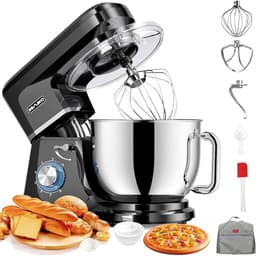 Keukenmachine - Mixer Foodprocessor - Bakken en Koken - Krachtige 2000W Motor - 7.2L Kom - Zwart — thumbnail 1