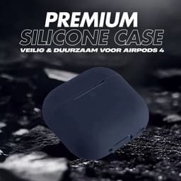 Enluxe Case geschikt voor Airpods 4 - Donker Paars Lavender Purple - Premium Siliconen Hoesje, Valbescherming & Spatwaterdicht, Draadloos Opladen Compatibel — thumbnail 4