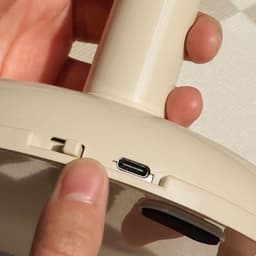 Vintage Dailygoody Ventilator - Lichtgeel USB-Oplaadbaar — thumbnail 4