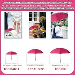 3e Verstelbare Plantenparasol, Grote waterdichte Tuinparasols Duurzaam Buitenzonwering voor Potplanten Bloemen Groenten — thumbnail 5