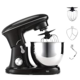 Keukenmixer – Mengmachine – Bakmixer – Deegkneder – Standmixer – 1400W Krachtige Motor – 4,5 Liter RVS Mengkom – Zwart — thumbnail 1