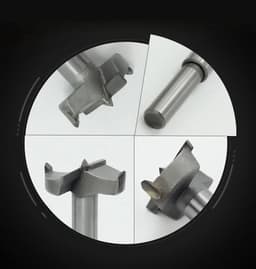 Boren set van 35 mm met carbon stalen en gecementeerde carbide punten, ideaal voor nauwkeurig boren in houten platen en houtbewerking projecten — thumbnail 4