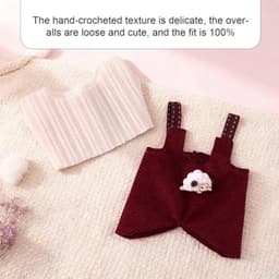 Poppenkledingset, grappige stijlvolle schapen overall-outfitset, leuke praktische accessoires voor poppendisplay — thumbnail 3