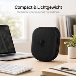 Sounix Koptelefoon Hoes - Harde Beschermcase voor JBL, Sony & Bose Koptelefoons - Waterafstotende Opberghoes met Draagband - Zwart — thumbnail 5