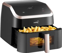 Airfryer - Heteluchtfriteuse - Gezond Frituren - 8-in-1 Multifunctioneel - 8.5 Liter - Zwart — thumbnail 1