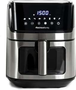 Heteluchtfriteuse - Airfryer Frituurpan - Gezond Koken - Met Wifi Bediening - 65 Liter - Zwart — thumbnail 2