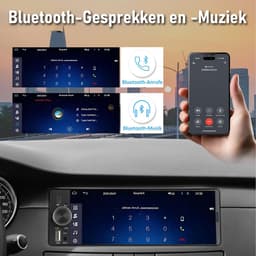 Cestovet 1DIN CARPLAY Autoradio met DAB+ - 6.36 inch scherm - met Draadloze Carplay & Android Auto DAB+ - BT 5.2 - USB/USB-C + Achteruitrijcamera — thumbnail 4