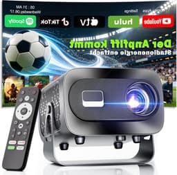 Mini Beamer - Draagbare Projector - Thuisbioscoop Maken - Android 13 Smart - 1080p Full HD - Grijs — thumbnail 1