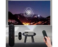 Alincoo - E700 - Beamer - Projector Beamer - Mini Meamer - 4k - Full HD 1080P - 1920x1080dpi - Automatische focus - 5G - met WiFi - 28000 Lumens - Wit