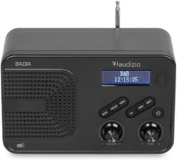 DAB radio - Audizio Badia - Kleine radio - Met Bluetooth, USB en AUX - Slaapkamer radio - Zwart — thumbnail 5