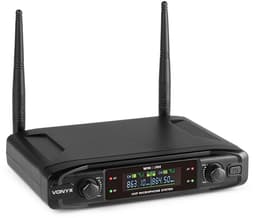 Draadloze microfoon set - Vonyx VM42HH - UHF Microfoons met tuner - Zang microfoons — thumbnail 3