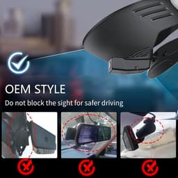 4K UHD Dashcam - Autocamera Video - Veiligheid Onderweg - Speciaal Ontwerp - 64GB Kaart - Zwart — thumbnail 3