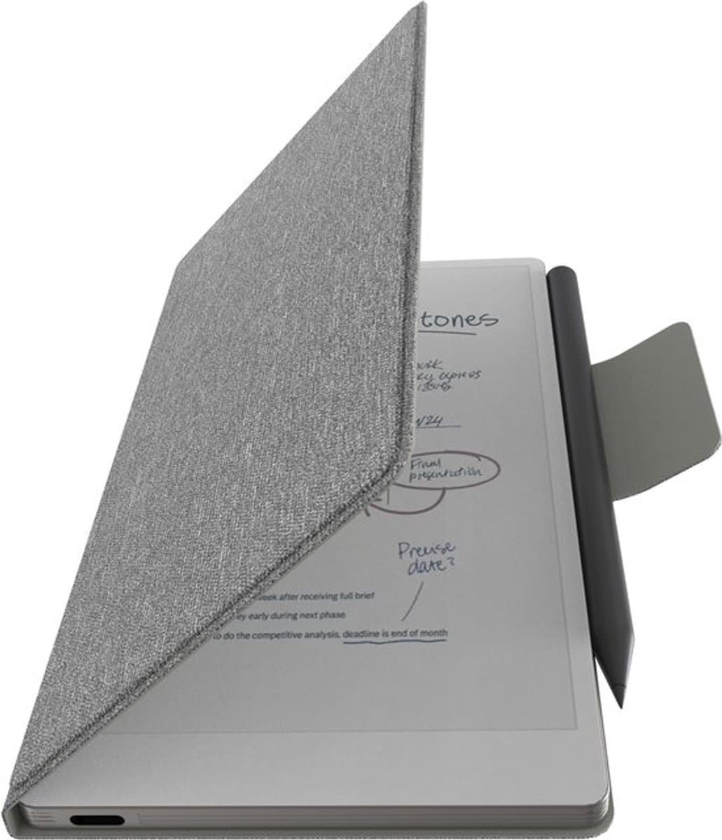 reMarkable Paper Pro Move met Marker Plus en Grijze Hoes - digitaal notitieblok — afbeelding 1