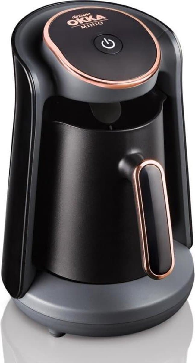 Arzum OKKA Minio Turkse Koffiemachine OK004-0400 | Zwart/Koper - Dubbelzijdige koffiepot - 4 kopjes - 480W — afbeelding 1