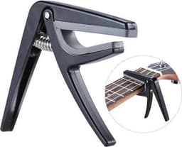 Capo voor ukulele, mandoline en banjo zwart — thumbnail 1