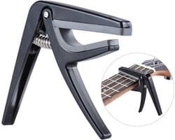 Capo voor ukulele, mandoline en banjo zwart