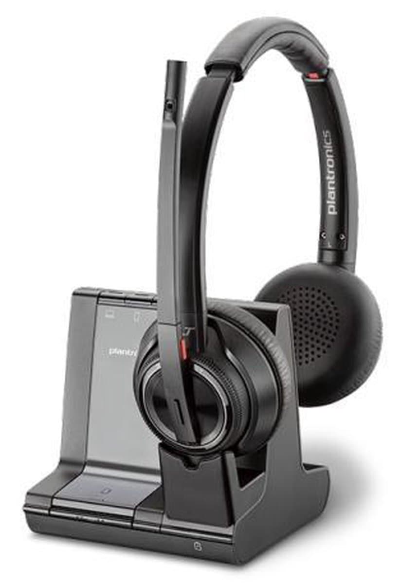 Plantronics Savi W8220/A, UC Duo Headset Zwart — afbeelding 1