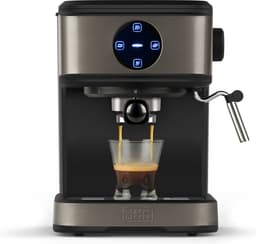 espressomachine 20 bar RVS brons - black+decker - bxco850e — thumbnail 2