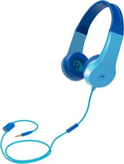 Motorola Sound Kinderkoptelefoon - MOTO JR200 BLU - Koptelefoon met Draad - Volumebegrenzing tot 85dB - met Audiosplitter - BPA-Vrij - Vanaf 3 Jaar — thumbnail 6