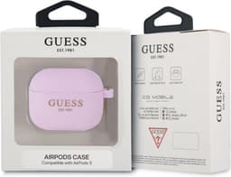 Guess Charms Silicone Case voor Apple Airpods 3 - Paars — thumbnail 2