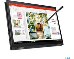Lenovo ThinkPad X13 Yoga Gen 2 (Intel) Intel® Core™ i5 i5-1135G7 Hybride (2-in-1) 33,8 cm (13.3") Touchscreen WUXGA 16 GB LPDDR4x-SDRAM 512 GB SSD Wi-Fi 6 (802.11ax) Windows 11 Pro Engels Zwart