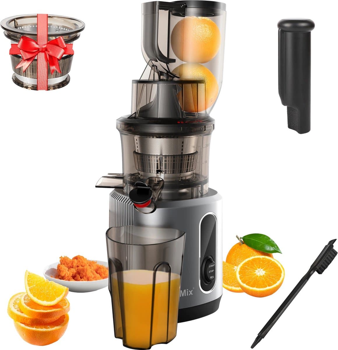 Mercadome® Slowjuicer - Sapcentrifuge - Sinaasappelpers - Citruspers electrisch - Compact - Gebruiksvriendelijk - Multifunctioneel - 700ML - Hoogte 44cm — afbeelding 1