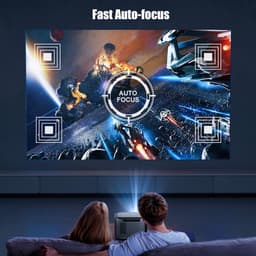 Smart Native 1920 x 1080p Full HD beamer 900ANSI lumen autofocus wifi-projector voor thuisbioscoop-business-onderwijs-PowerPoint Beamer — thumbnail 3