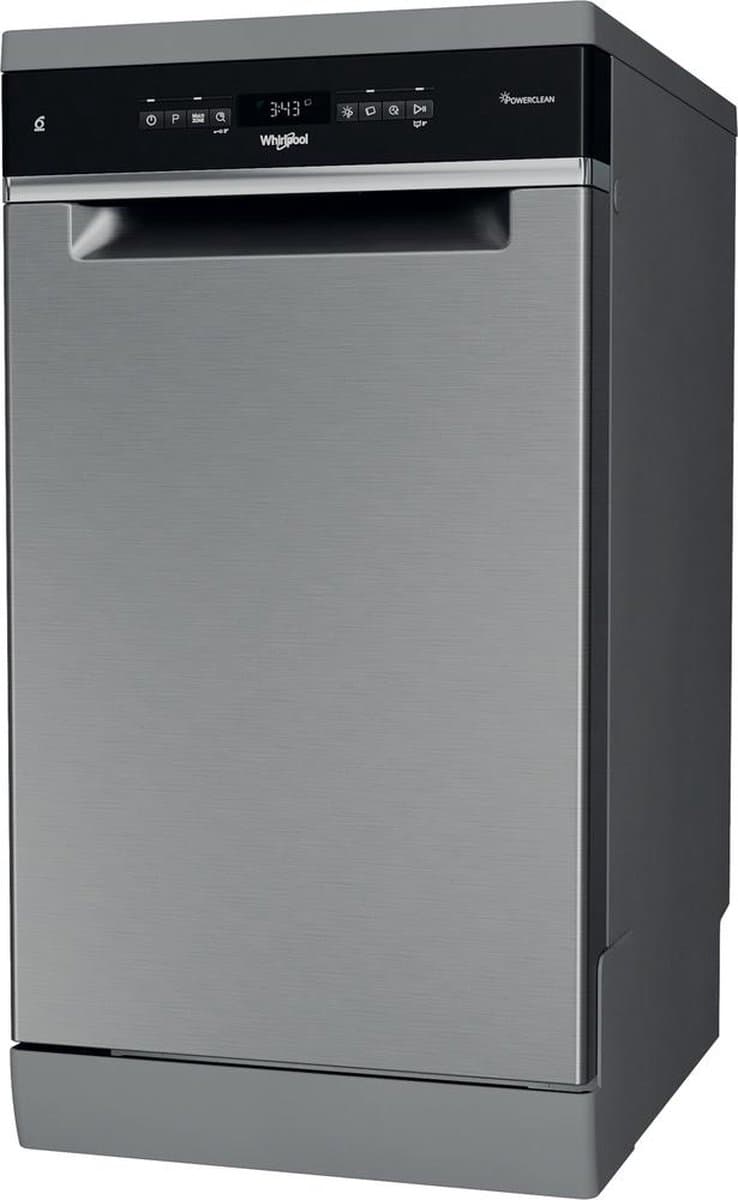 Whirlpool WSFO 3O34 PF X Rvs vrijstaande vaatwasser 45cm — afbeelding 1
