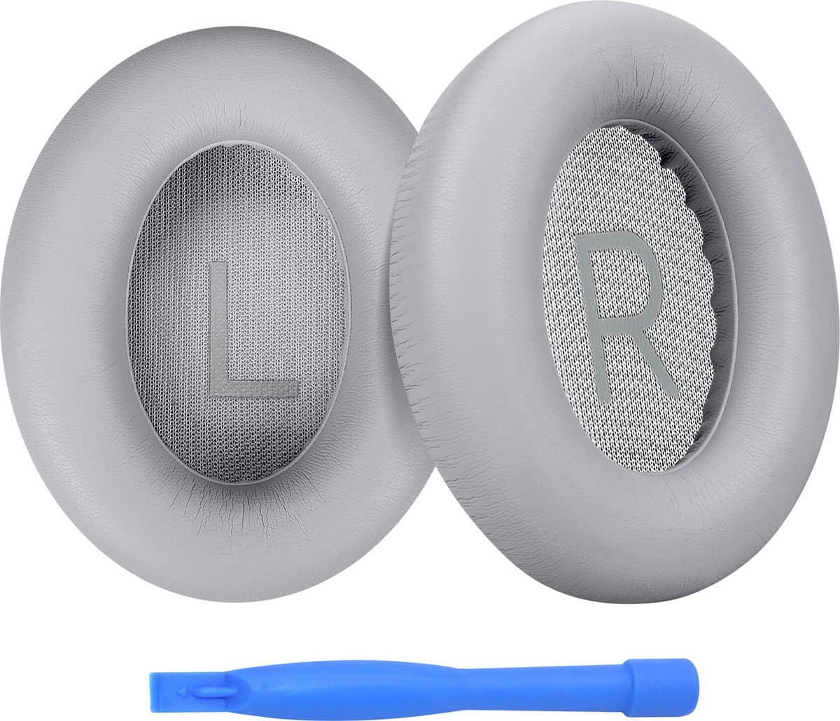 Vervangende Oorkussens voor Bose NC700 / Bose 700 Noise Cancelling Hoofdtelefoon van MMOBIEL - Memory Foam en Protein PU Koptelefoon Oorkussens - Noise Isolation Earpads – Licht Grijs — afbeelding 1