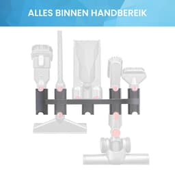 YONO Wandhouder XL geschikt voor Dyson V15 V11 V10 V8 - Ophangsysteem - Muurbeugel - Onderdelen Steelstofzuiger - Accessoires — thumbnail 4